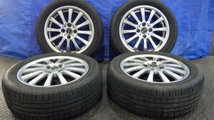 【宮城 塩釜発】中古 サマータイヤ・社外ホイールセット 4本 185/55R15 ZEETEX ZT1000 2022年製 9分山 Exceeder ※個人宛発送不可