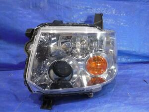 【宮城 塩釜発】中古 左ヘッドランプASSY ｅＫスポーツ CBA-H82W R 純正品 HID STANLEY P6537