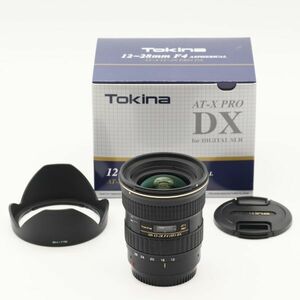 【美品】Tokina トキナ AT-X 12-28 F4 PRO DX 12-28mm F4 (IF) ASPHERICAL キヤノン用 #1647