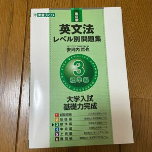 英文法レベル別問題集　３ （東進ブックス　レベル別問題集シリーズ） （改訂版） 安河内哲也／著