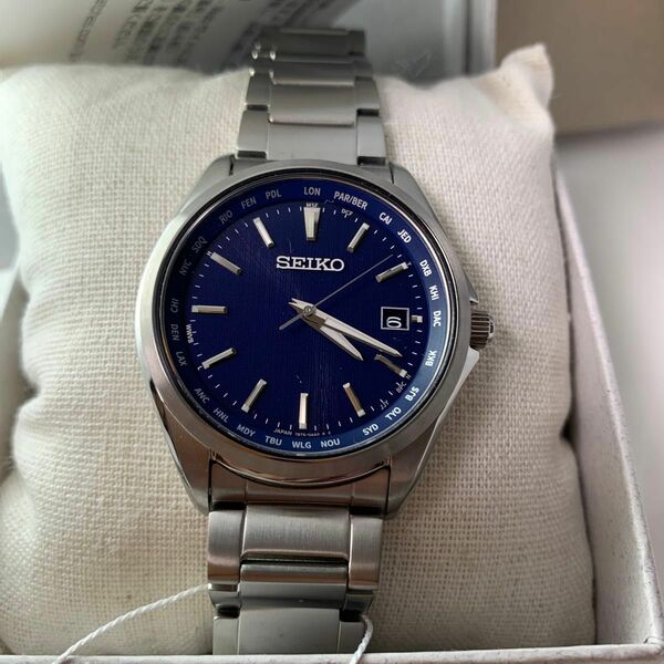 セイコー　美品 セレクション　SBTM289　腕時計　ソーラー　クォーツ　メンズ