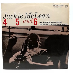 LP　ペラ　JACKIE MCLEAN/4 5 And 6/TOP RANK RANK-5019