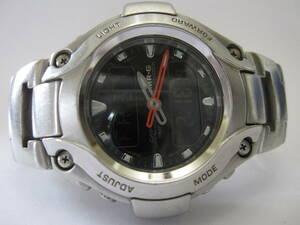 【YT-B40-17】CASIO/カシオ G-SHOCK、Gショック MR-G MRG-130 DATA MEMORY アナデジ 稼働品