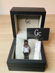 ◇ Gc ジーシー GUESS レディース腕時計 A51100L スクエア クォ－ツ ステンレス 3針 電池切れ