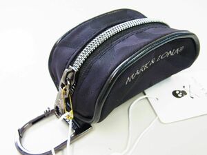 正規品★MARK&LONA マーク＆ロナ★Gauge Camo Ball Pouch ゲージカモボールポーチ【MLS-3A-SB06】ジェットブラック黒【本物保証】2個収納