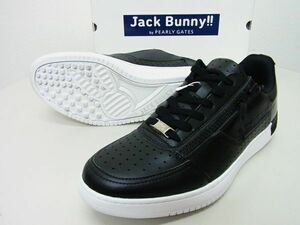 正規★JackBunny ジャックバニー PEARLYGATESパーリーゲイツ★スパイクレスゴルフシューズ★26.5cm【262-7992200】ブラック黒【本物保証】