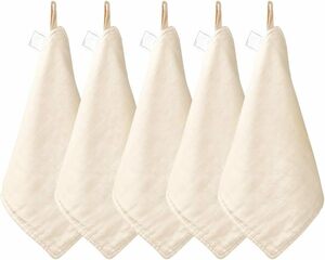  beige 25cmx25cm [MOMSMENU] gauze towel baby 6 layer baby gauze organic cotton softly name 