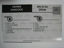 【カセットテープ】 HERBIE HANCOCK / ●プロモ● DIS IS DA DRUM US版 ハービー・ハンコック ディス・イズ・ダ・ドラム_画像5