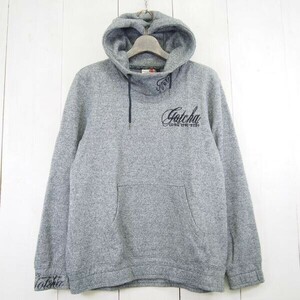  Gotcha GOTCHA embroidery * pull over sweat Parker *f-ti-(XL) Heather gray 