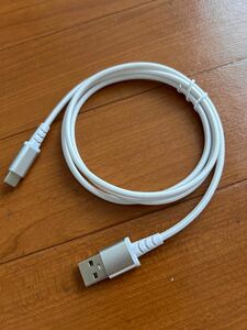 Type-C USB ケーブル 1m タイプC シルバー 加熱防止