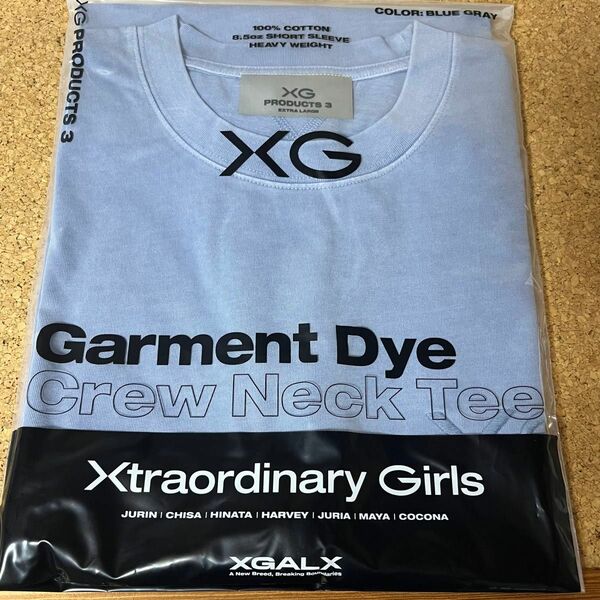 XG クルーネック Tシャツ　XLサイズ　ブルーグレー