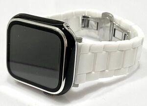  Apple watch band ceramic belt Apple Watch ceramic white men's lady's 002