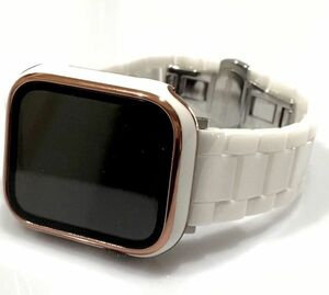  Apple watch band ceramic belt Apple Watch ceramic white men's lady's 001