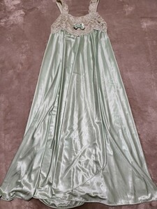  light green long negligee Night wear 