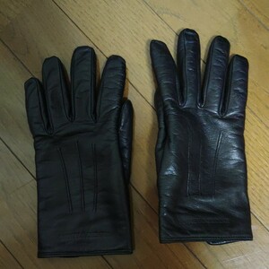  Armani leather glove M size black 
