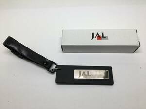 [JAL] Japan Air Lines old Logo Mark name tag *ba gauge tag black ( postage included )3