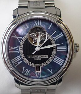 ◎FREDERIQUE CONSTANT　フレデリック・コンスタント　クラシック　ハートビート　腕時計　自動巻き　363/500　ブルー系文字盤