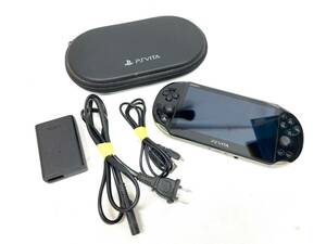 D6927*9　初期化済　SONY　ソニー　PlayStation　Vita　ヴィータ　PCH-2000　ポータブルゲーム機　充電ケーブル・ケース付き
