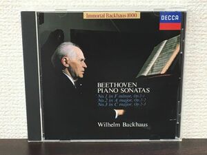 ベートーヴェン：ピアノ・ソナタ第1・2・3番 （完全限定盤）／ヴィルヘルム・バックハウス【CD】