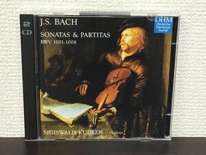 J.S.バッハ： 無伴奏ヴァイオリンのためのソナタとパルティータ BWV 1001-1006／ シギスヴァルト・クイケン 　／CD2枚組【CD】