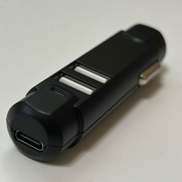 USB 充電器 シガーソケット Type-C カー用品 チャージャー 2連