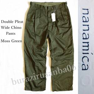  men's W30 unused regular price 29,700 jpy [ nanamica ]na Nami ka double pleat wide chino pants Double Pleat Wide Chino Pants SUCF154
