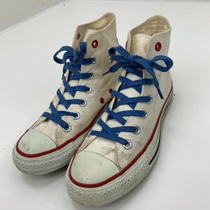 コンバース ★ CONVERSE オールスター キャンバス オフホワイト ハイカット スニーカー 24cm レディース ストリート アメカジ 古着■C5