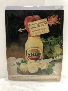 1965年3月12日号LIFE誌広告切り抜き【WESSON mayonnaise/マヨネーズ】アメリカ買い付け品used60sビンテージカフェバーレストラン