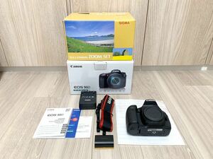 ◆未使用に近い◆1円スタート 売り切り キヤノン Canon EOS 90D ボディ デジタル一眼レフカメラ+SIGMA TELE & STANDARD ZOOM SET 