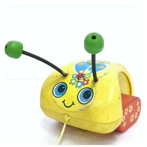  Fischer price ladybug pull toy toy toy Lady Bug retro Old Vintage antique FISHER PRICE TOYS D-2274