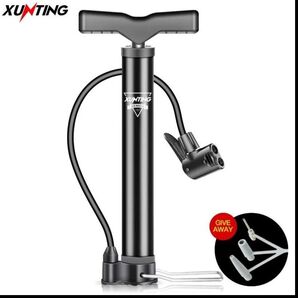 【納期7-10日以内発送】【全バルブ対応】【中国製】自転車用 ミニ空気入れ 仏式【圧力】120psi【色】黒【サイズ】高さ32cm