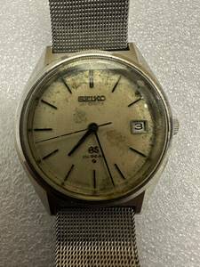 SEIKO Seiko GSmedali on high beet Date round 5645-7010 self-winding watch men's wristwatch operation goods junk treatment 