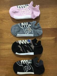 新品ニューバランスnew balanceレディースソックス靴下4足セット21254