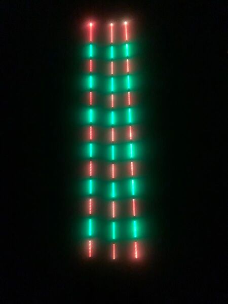 電気ウキ オモリ10グラム、8グラム、5グラム、3グラム棒ウキ へら浮き LED 13点発光、全長75cmぐらい。3点セト