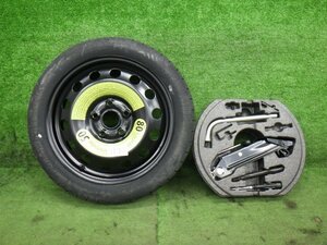 # H24年 VW ゴルフ6 DBA-1KCAX 1K 右H 純正 スペアタイヤ 車載工具 セット 3.5T PCD112 5穴 T125/70R16 ジャッキ 応急 テンパー [06011074]