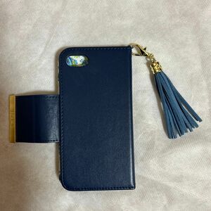 手帳型 ブルー スマホケース iPhone SE 第２世代
