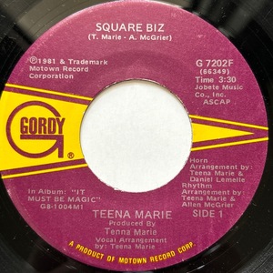 【試聴 7inch】Teena Marie / Square Biz 7インチ 45 muro koco フリーソウル Nas AZ Foxy Brown The Farm