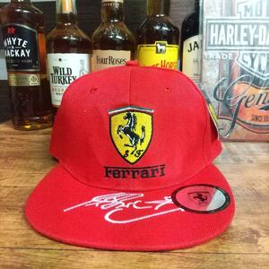 即決　新品　送料無料　フェラーリ　Ferrari　キャップ　F1　エンジン　CAP　レーシング　メカ　赤　夏　レジャー　スポーツ　