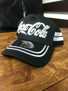 即決　新品　送料無料　コカコーラ　キャップ　CAP　Coke on　Enjoy　黒　USA　爽やか飲料　コーラ　ペプシ　