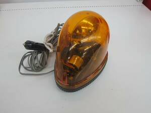 中古品 PALITE パトライト RWM-24 流線回転灯 DC-24V 黄色 シガーソケット FLASH BALL ②