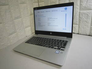 M015★HP ProBook 430 G6 Core i3 8145U メモリ/8GB　SSD/無 BIOS確認