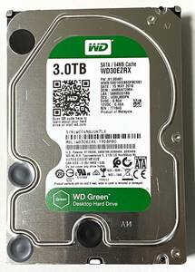 ★☆ Western Digital（WD Green）HDD WD30EZRX / 3.5インチ 3TB SATA ハードディスク（428 回/404 時間：正常判定）★☆