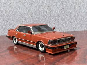 1/24 430 Cedric final product CEDRIC old car group car highway racer gla tea n lowrider remodeling car Fukuoka specification Showa Retro Young auto 