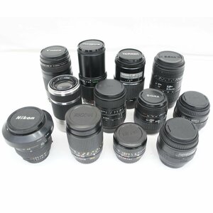 1円【ジャンク】Nikon/RICOH/SIGMA/SONY/Canon/OLYMPUS/TAMRON カメラレンズ 12本セット/05