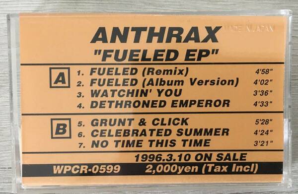 PROMO ANTHRAX FUELED EP カセットテープ