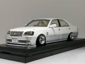 1/43 Norev Toyota Crown (2001) modified aluminium deep rim lowdown modified Crown lip spoiler decal custom domestic production famous car asheto