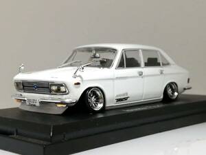 1/43 Norev Isuzu Florian (1967) modified aluminium deep rim lowdown modified Florian chin spo decal custom domestic production famous car asheto