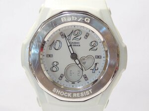 動作品/電池交換済 CASIO/カシオ Baby-G/ベイビーG BGA-100 レディース腕時計 ホワイト文字盤 デジアナ 10気圧防水
