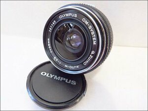 現状品 OLYMPUS オリンパス◆OM-SYSTEM ZUIKO AUTO-W 35mm F2.8/広角レンズ◆フィルムカメラ用レンズ レンズフィルター・ケース付