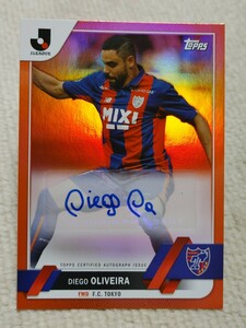 TOPPS Jリーグ フラッグシップ 直筆サインカード ディエゴオリヴェイラ 5/25 FC東京